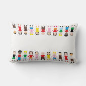 Coussin Rectangle Ligne pour enfants (Verso)