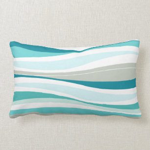 Coussin Rectangle Lignes sinueuses concepteur d'aqua