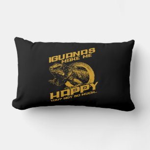 Coussin Rectangle L'iguane me rend heureux, vous pas tant que ça