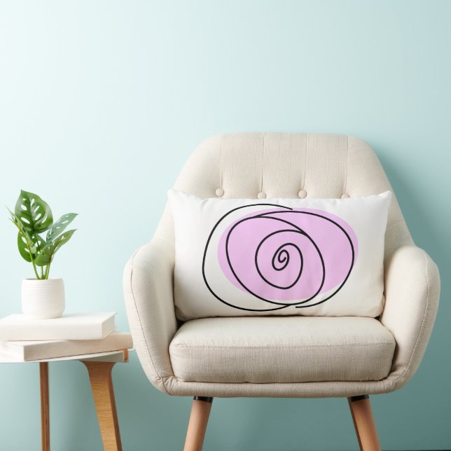 Coussin Rectangle Lilac rose simple face multi-dos lumbar (Chaise)