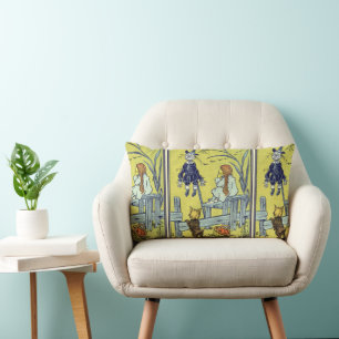 Coussin Rectangle L'illustre sorcier d'Oz, Dorothy Toto rencontre l'