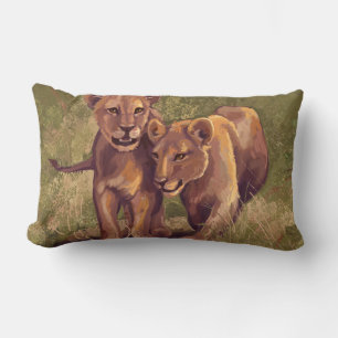Coussin Rectangle Lion Cubs
