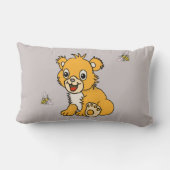 Coussin Rectangle Lion d'oreiller (Verso)