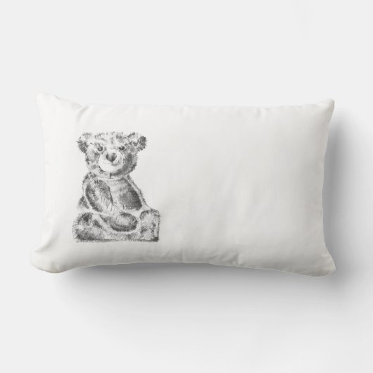 Coussin Rectangle Literie d'ours (Recto)