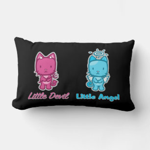 Coussin Rectangle Little Angel, Little Devil Cartoon Kitty Cat