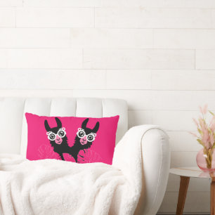 Coussin Rectangle Llama Sisters