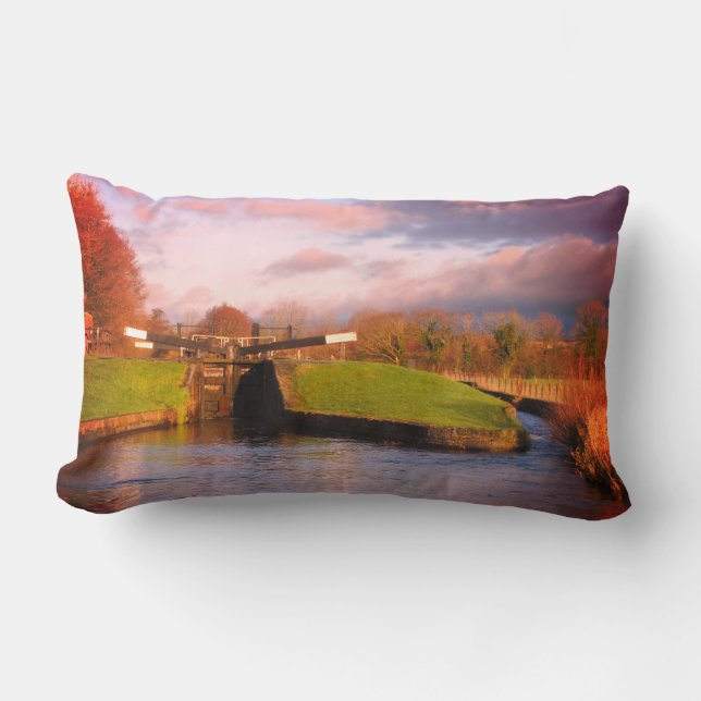 Coussin Rectangle Llangollen Canal Nouveau Marton Lock Lumbar Coussi (Recto)