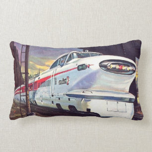 Coussin Rectangle Locomotive diesel d'aérotrain