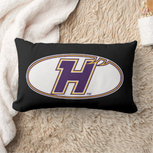 Coussin Rectangle Logo Athlétique des Hawks de Hunter College