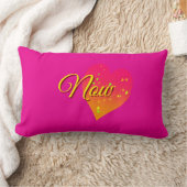 Coussin Rectangle Logo Cœur Rose Chaud Maintenant (Couverture)