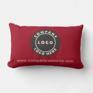 Coussin Rectangle Logo d'entreprise Simple Site d'entreprise personn