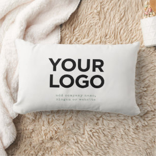 Coussin Rectangle Logo et texte personnalisés