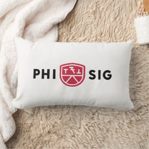 Coussin Rectangle Logo Phi Sigma Kappa