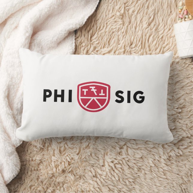 Coussin Rectangle Logo Phi Sigma Kappa (Couverture)