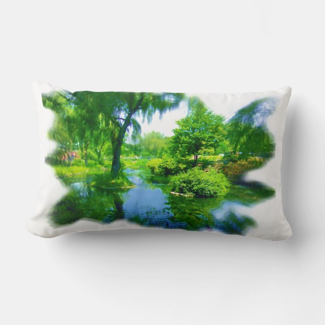 Coussin Rectangle Loin de la ville (Recto)