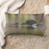 Coussin Rectangle Loon Adult Nourriture Chick (Couverture)