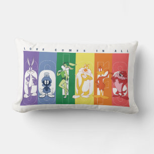 Coussin Rectangle LOONEY TUNES™ - L'amour vient de toutes les couleu