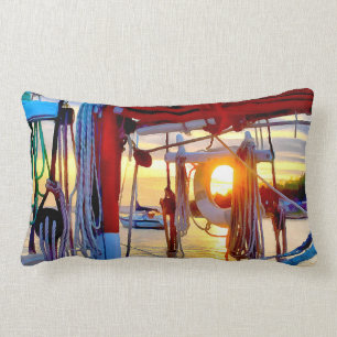 Coussin Rectangle Lopez Island Sailing and Sunset Thlow Pillow
