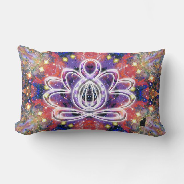 Coussin Rectangle Lotus Zen Lustré (Recto)