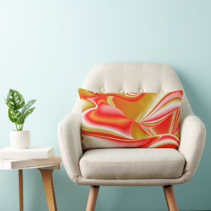 Coussin Rectangle Love and Gold Abstrait 3D Rainbowart