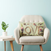 Coussin Rectangle “Love Rose” (Chaise)