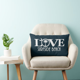 Coussin Rectangle LOVE Surfside Beach Caroline du Sud