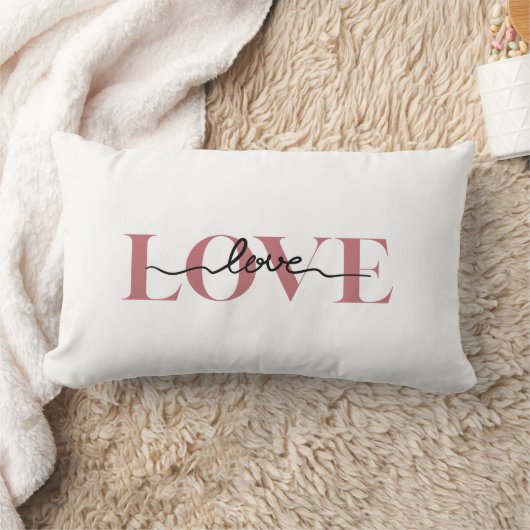 Coussin Rectangle LOVE Wedding Accent Pillow (Couverture)