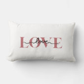 Coussin Rectangle LOVE Wedding Accent Pillow (Recto)