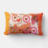 Coussin Rectangle Lovely Love Heart Motif Art Imprimer (Recto)