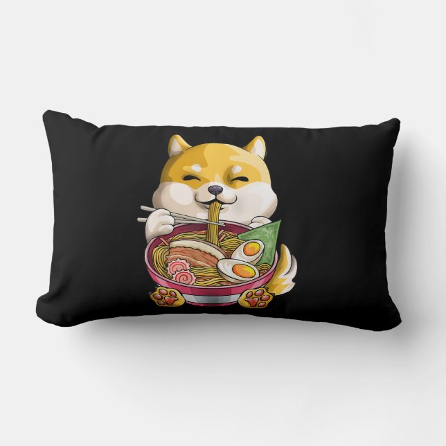 Coussin Rectangle Lovely shiba Dog | Ramen | Venin (Recto)
