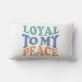 Coussin Rectangle Loyal to My Peace Pillows (Verso)