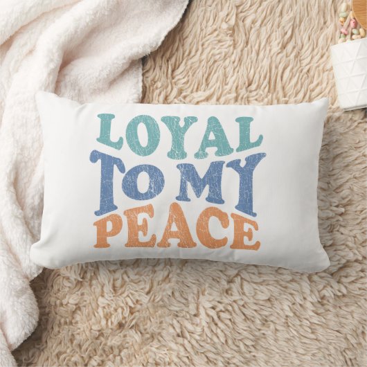 Coussin Rectangle Loyal to My Peace Pillows (Couverture)