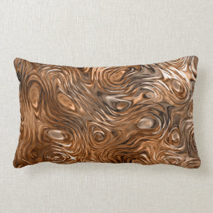 Coussin Rectangle Lumbar "de cuivre" fondu de carreau d'impression