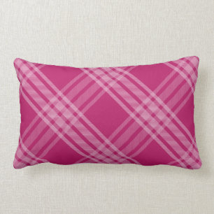 Coussin Rectangle Lumbar fait sur commande de motif de plaid de
