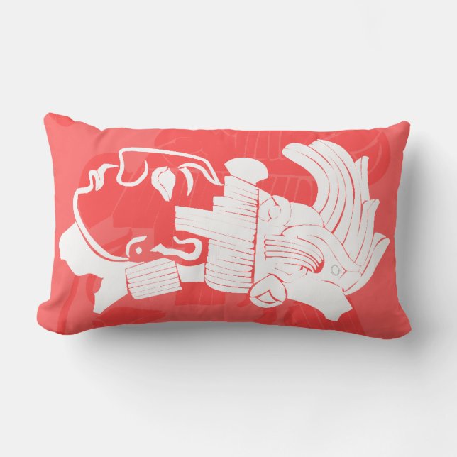 Coussin Rectangle Lumbar MAYA 13" de carreau X.21 " (Recto)