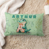 Coussin Rectangle Lumbar Pillow – Jungle Alligator – Custom Name (Couverture)