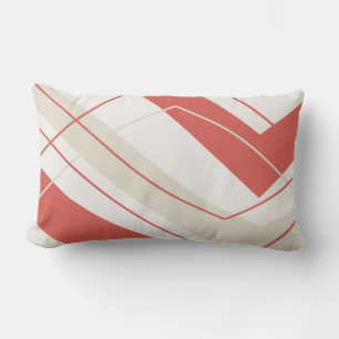 Coussin Rectangle Lumbar Saumon moderne simple