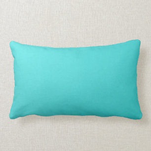 Coussin Rectangle Lumbar simple de carreau de turquoise