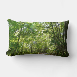 Coussin Rectangle Lumière du soleil sur le chemin en bois au Centenn