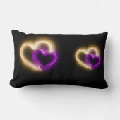 Coussin Rectangle Lumière en forme de coeur (Recto)