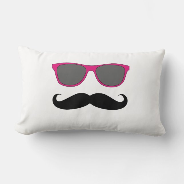 Coussin Rectangle Lunettes de soleil roses et humour noir de (Recto)