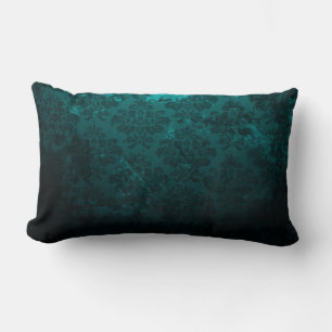 Coussin Rectangle Luxe Damask Dark Green