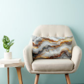 Coussin Rectangle Luxury Gold Vein Marble Pillow (Chaise)