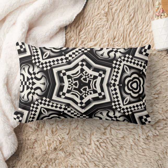 Coussin Rectangle Luxury Lumbar Pillow | Back Support for Sofa (Couverture)