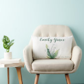 Coussin Rectangle Lys de la vallée mai Fleur de naissance (Chaise)