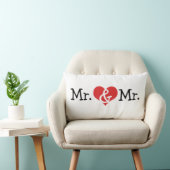 Coussin Rectangle M. et M. Two Grooms Mariage Gift (Chaise)