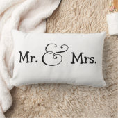 Coussin Rectangle M. et Mme Bride et Groom Mariage Cadeau (Couverture)