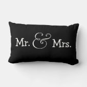 Coussin Rectangle M. et Mme Bride et Groom Mariage Cadeau (Verso)