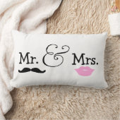 Coussin Rectangle M. et Mme Bride et Groom Mariage Cadeau (Couverture)
