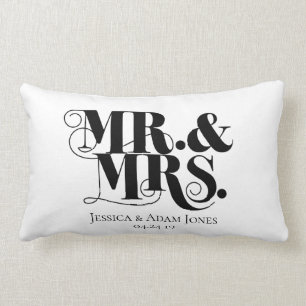 Coussin Rectangle M. et Mme conçoivent, cru, style élégant
